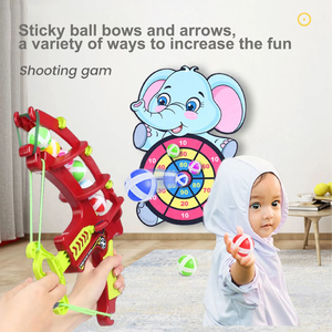 Cible de tir à l'arc avec balles collantes dinosaure et éléphant, jeu éducatif pour enfants, lance-pierre, ensemble de jouets de jeu d'extérieur pour enfants - Product Image 3