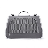 Sac à dos de transport semi-circulaire classique en tissu Oxford écologique avec fermeture éclair, capacité 5 kg, pour chiens et chats