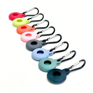 Funda de silicona al por mayor para AirTag con mosquetón, color personalizado, protector antipérdida, a prueba de golpes, impermeable, personalizable - Product Image 3