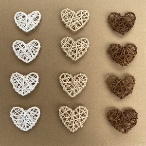 Boule décorative classique en rotin tressé de 3 à 6 cm de diamètre pour la décoration de la maison, des fenêtres et des sapins de Noël - Product Image 5