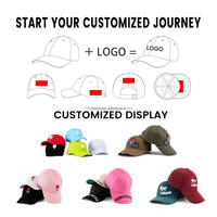 Gorra de Béisbol de 6 Paneles, 100% Algodón, Lisa, de Alta Calidad, al por Mayor, con Logotipo Bordado Personalizado