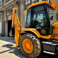 Chargeuse-pelleteuse sur pneus JCB 4CX d'occasion avec déplacement latéral, moteur 4.4L et boîte de vitesses, garantie 1 an
