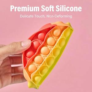 Jouet sensoriel <span class=keywords><strong>Pop</strong></span> <span class=keywords><strong>It</strong></span> anti-stress pour enfants, motif arc-en-ciel, type 'Mouse Slayer Pioneer', pour la relaxation mère-enfant - Product Image 3