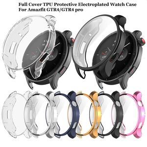 Protecteur plein écran plaqué étui de protection en TPU souple pour Amazfit <span class=keywords><strong>GTR4</strong></span> <span class=keywords><strong>GTR4</strong></span> pro - Product Image 2