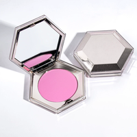 Fard à joues végétalien pigmenté sur mesure pour usine, logo OEM, 8 couleurs avec emballage doré, blush mat, maquillage de luxe