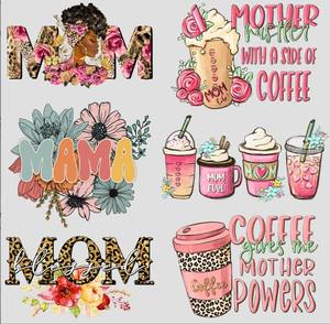 Fête des mères Maman Conceptions de transfert de chaleur personnalisées <span class=keywords><strong>Film</strong></span> clair Fête des mères maman Sérigraphie Dtf transferts de chaleur pour T-shirts - Product Image 1