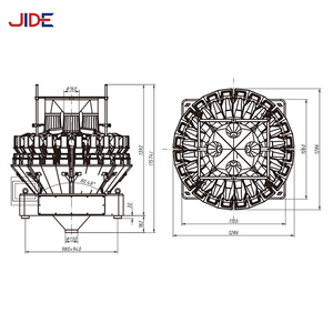 Tự động tuyến tính kết hợp định lượng máy đóng gói cho đồ uống nhựa-đa-đầu định lượng trọng lượng PLC giấy hàng hóa - Product Image 4