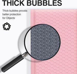 Enveloppes à bulles 9,5 x 13,5 pouces, paquet de 100, blanches, en polyéthylène non toxique, épaisseur 0,5 mil, sérigraphiées, rembourrées, auto-adhésives pour l'expédition - Product Image 4