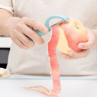 Éplucheur métallique portable multifonctionnel pour fruits et légumes Gadget de cuisine manuel Couteau coupeur de pommes de terre pomme