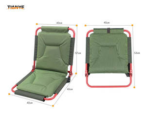 Muebles de piscina al aire libre <span class=keywords><strong>Silla</strong></span> de estadio de metal plegable para patio de jardín para acampar Pesca Senderismo Eventos deportivos - Product Image 6