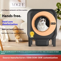Caja de arena para gatos, pala automática, grande, fácil de limpiar, lavabo de arena inteligente para gatos, inodoro eléctrico inteligente de plástico para gatos