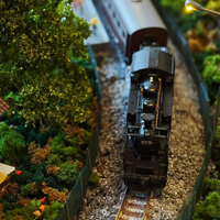 Maquette de train HO personnalisée, diorama ferroviaire, paysage 1.4*0.8*0.8, ensemble de voitures miniatures à l'échelle 1:87, en plastique, pour 8-13 ans, gare détaillée