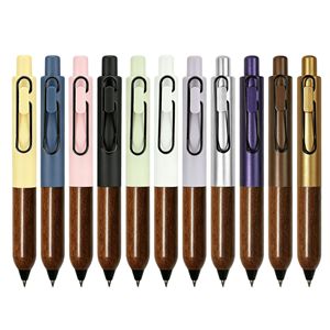 Bolígrafo de madera de sándalo Tano Village, tinta negra de 0,5 mm, tamaño de bolsillo, botón pulsador, para práctica de escritura y firma - Product Image 5