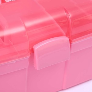 Caja Organizadora de Herramientas de Uñas de Gran Capacidad, Doble Capa, con Compartimentos, para Manicuristas - Product Image 3