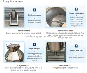 In acciaio inox <span class=keywords><strong>Spice</strong></span> Drum <span class=keywords><strong>Mixer</strong></span> farina tamburo rotante <span class=keywords><strong>Mixer</strong></span> polvere di pepe - Product Image 3