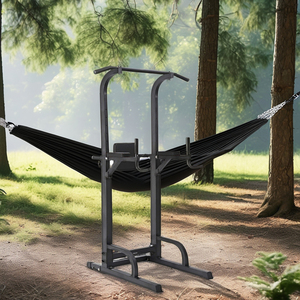 Miễn phí đứng thép <span class=keywords><strong>pull</strong></span>-<span class=keywords><strong>up</strong></span> <span class=keywords><strong>Bar</strong></span> với điều chỉnh heights Dip trạm và Push-<span class=keywords><strong>Up</strong></span> bụng Curl cho nhà sử dụng bởi người lớn - Product Image 5