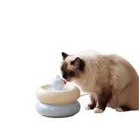 Fontaine à eau automatique pour chat, distributeur d'eau pour animaux de compagnie, bol à eau circulante 1,5 L pour chats d'intérieur