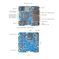 Carte de développement mini routeur RK3568 NanoPi R5C 2 Go/4 Go USB-C pour double port Ethernet Gbps, boîtier métallique, dispositif passerelle IoT