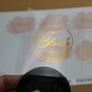 Étiquettes adhésives personnalisées imprimées sur papier laser pour l'emballage de bouteilles d'eau, cadeaux, scellage d'enveloppes - Product Image 1