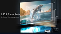 Proyector LED ViewSonic D450 Compatible con Android TV 4K, 1080P, 850 ANSI Lúmenes, 120'', Enfoque Automático, 2G RAM, Monitor Cinematográfico