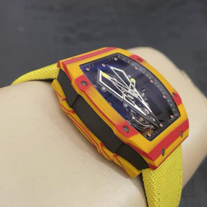 RM Style 2703 Limited Edition Diver Alarm Bull Tourbillon Sports <b>Watch</b> Ultra-Light Design Pointer Titanium Screws <b>Rubber</b> - Product Image 4