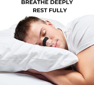 CSX vente en gros patchs corporels pour une meilleure respiration bandes nasales efficaces plâtre pour ronfler bouche amélioration nasale améliorée - Product Image 3