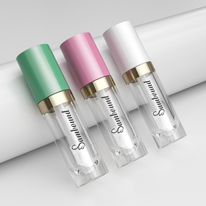 Bao Bì Sản Phẩm Dễ Thương Màu Hồng Son Bóng Ống Biểu Tượng Tùy Chỉnh 10Ml <span class=keywords><strong>Container</strong></span> Màu Hồng Đôi Môi Bóng Ống Nhãn Hiệu Riêng Lỏng Blush <span class=keywords><strong>Container</strong></span> - Product Image 4