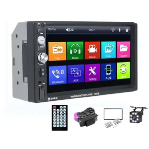 Universal 7023B 2 Din 7" Touch Screen BT USB FM AUX SD Touch Screen Player Car Radio Stereo Autoradio Support Rear View Camera