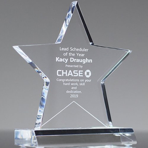 Tinh Thể Acrylic Rỗng Giải Thưởng Khối Laser Khắc Mảng Bám Rõ Ràng Lucite Pmma Trophy Khối Với Khắc Logo - Product Image 1