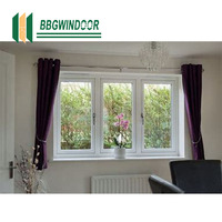 Lukliving Fenêtres en aluminium à coupure thermique personnalisées Double vitrage Fenêtre à la française Fenêtres de maison à battant à triple vitrage