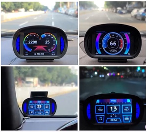 Nhà máy phổ biến màn hình LCD Đồng hồ tốc độ Head up hiển thị tự động thiết bị điện tử Tốc Độ P2 thông minh OBD2 đo GPS xe HUD hiển thị - Product Image 6