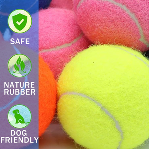 Pelota de Tenis para Perros con Logotipo Personalizado, Alta Elasticidad, Colorida, Fácil de Atrapar, Pelota de Juego para Mascotas, para Masticar y Perseguir - Product Image 2