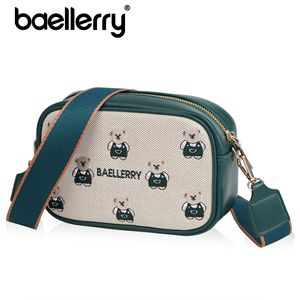 BaeLerry Women's Crossbody Bag Small Bear Embroidery Horizontal <b>Square</b> Shoulder Bag With Zipper Large Capacity Summer 2025 - Product Image 5