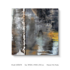 Pittura astratta originale su <span class=keywords><strong>specchio</strong></span> decorazione da parete in metallo per interni hotel project design soggiorno grandi dipinti di arte della parete - Product Image 5