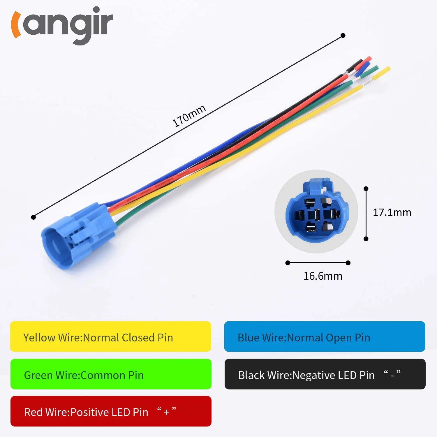 זול 16mm 12V רגעי רמקול צופר לדחוף כפתור Toggle מתג 0.63 "הרכבה חור 1NO1NC SPDT לדחוף כפתור מתג Lactching