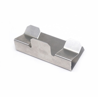 Pince en acier inoxydable personnalisée en forme de U pince à ressort en métal pince à ressort pour porte-cartes nominatives