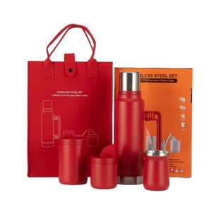 Nouvelle bouteille d'eau isotherme de voyage en acier inoxydable 304 à double paroi, ensemble de tasses à maté argentin pour le sport - Product Image 1