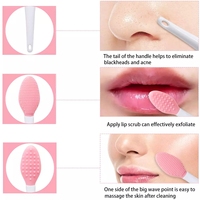 HMU vente en gros marque privée épurateur de lèvres brosse applicateur maquillage exfoliant Silicone points noirs lèvre nez gommage nettoyant brosse