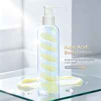 Crème Corporelle Éclaircissante et Hydratante à l'Acide Kojique Marque Privée OEM ODM Personnalisée Effet Tourbillon Bicolore Crème Glacée