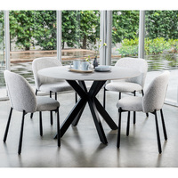 Meubles de haute qualité, table à manger ronde en pierre de style nordique moderne pour la salle à manger, la cuisine