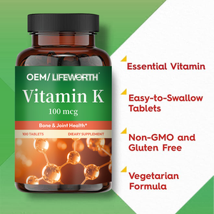 Lifenworth Premium vitamina <span class=keywords><strong>K</strong></span> integratore alimentare per le compresse di 100 per la salute - Product Image 2