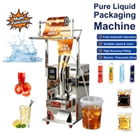 Machine de remplissage d'eau automatique, machine de remplissage et de scellage de sachets liquides, plage réglable pour boissons, jus, alcool