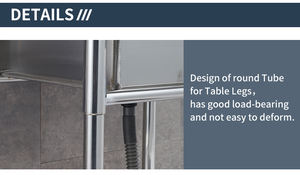 Fregadero Comercial de Acero Inoxidable de Tres Cubetas con Patas - Acabado Pulido de Alta Resistencia, Resistente a la Corrosión, Altura Ajustable - Product Image 4