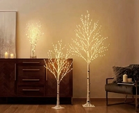Lumières féeriques arbre de bouleau 4 pieds 200 lumières LED pour intérieur extérieur maison vacances décoration led lumière de noël