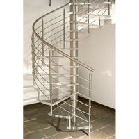 Escalier en spirale moderne en verre trempé pour villa et commerce, facile à installer, avec marches en verre pour intérieur