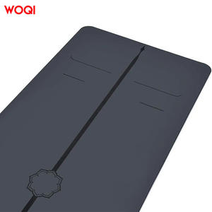 Tapis de yoga Woqi 6 mm d'épaisseur, TPE gris foncé, pliable, rectangulaire, pour le fitness et le remodelage corporel - Product Image 1