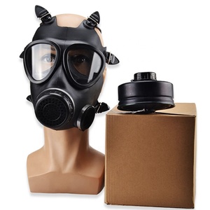 CE CBRN Silicone Industrial Panorama Respirador Reutilizável ABEK Filtro Químico Anti Tóxico Nuclear Full Face Máscara de Gás para Fumaça - Product Image 3
