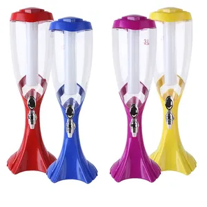 Bán buôn phổ biến Bar công cụ tự chọn đồ uống Dispenser với Ice Ống tùy chỉnh 3L bia tháp cho oettinger Paulaner - Product Image 3