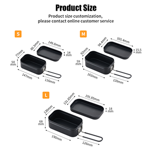 Trung Quốc bán buôn màu sắc khác nhau nhôm 5052 lộn xộn tin đặt không dính cắm trại đồ nấu nướng lộn xộn Kit - Product Image 5