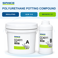 Résine d'encapsulation polyuréthane bicomposante souple et résistante à l'huile pour composants électroniques CC4011